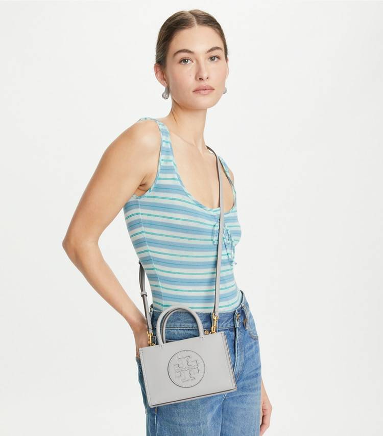 Tory Burch Mini Ella Bio Tote Women Crossbody Bags Gray - Image 2