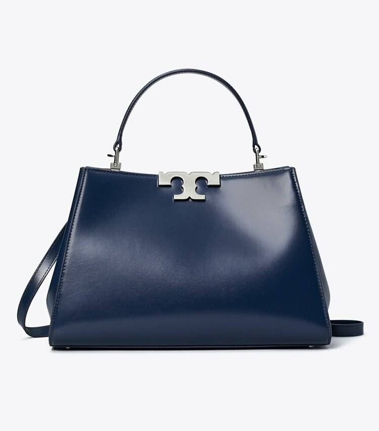 Tory Burch New Navy Eleanor Satchel Women Satchels - Image 4