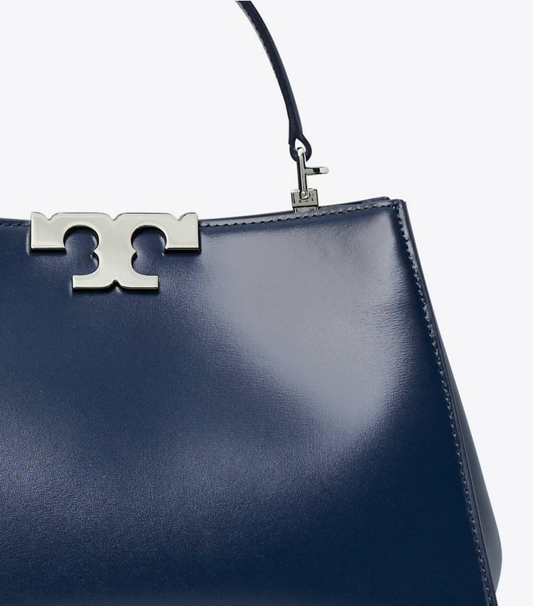 Tory Burch New Navy Eleanor Satchel Women Satchels - Image 5