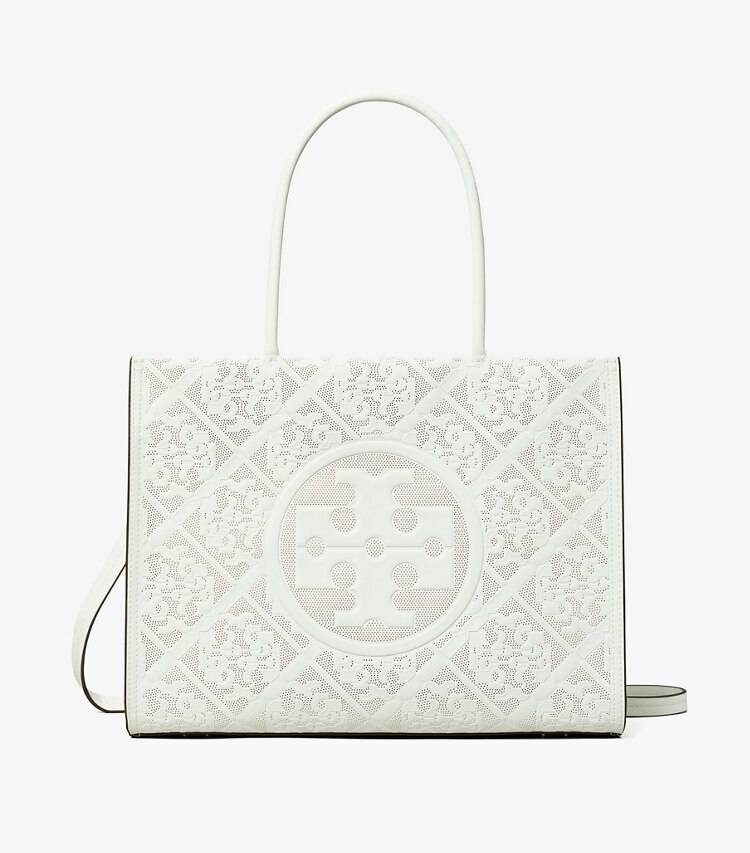 Tory Burch Small Ella Bio Perforated Tote Tote Bags Blanc Women - Image 4