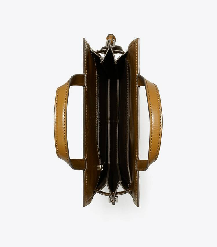 Tory Burch Small Lee Radziwill Shopper Women Soft Acorn Shoulder Bags - Image 5