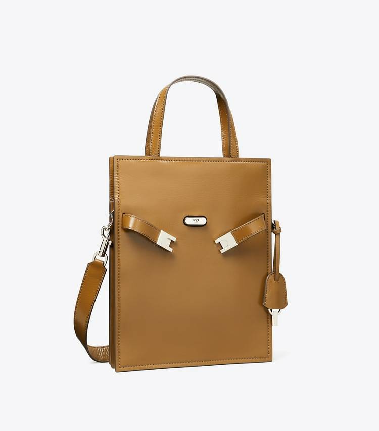 Tory Burch Small Lee Radziwill Shopper Women Soft Acorn Shoulder Bags