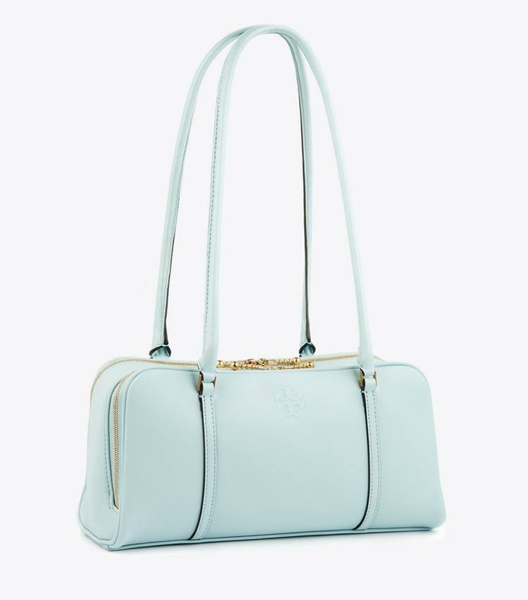 Tory Burch Small Marshmallow Satchel Women Satchels Sea Bubble / Ginger Shortbread