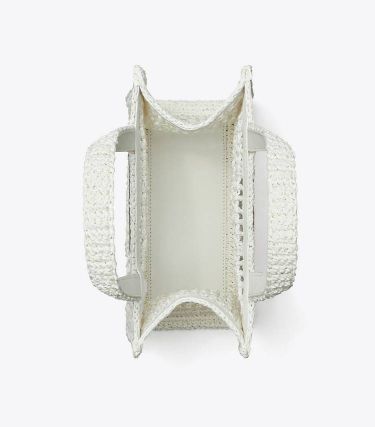 Tory Burch Tote Bags White Mini Ella Hand-Crocheted Tote Women - Image 5