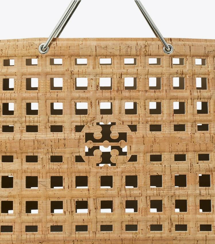 Tory Burch Tote Bags Women Ella Market Tote Sandy Soil - Image 4