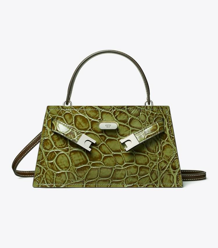 Tory Burch Women Mini Bags Soft Ivy Petite Lee Radziwill Croc-Embossed Bag - Image 4