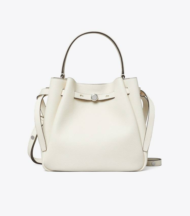 Tory Burch Women Romy Bucket Bag Light Cream Totes - Image 4