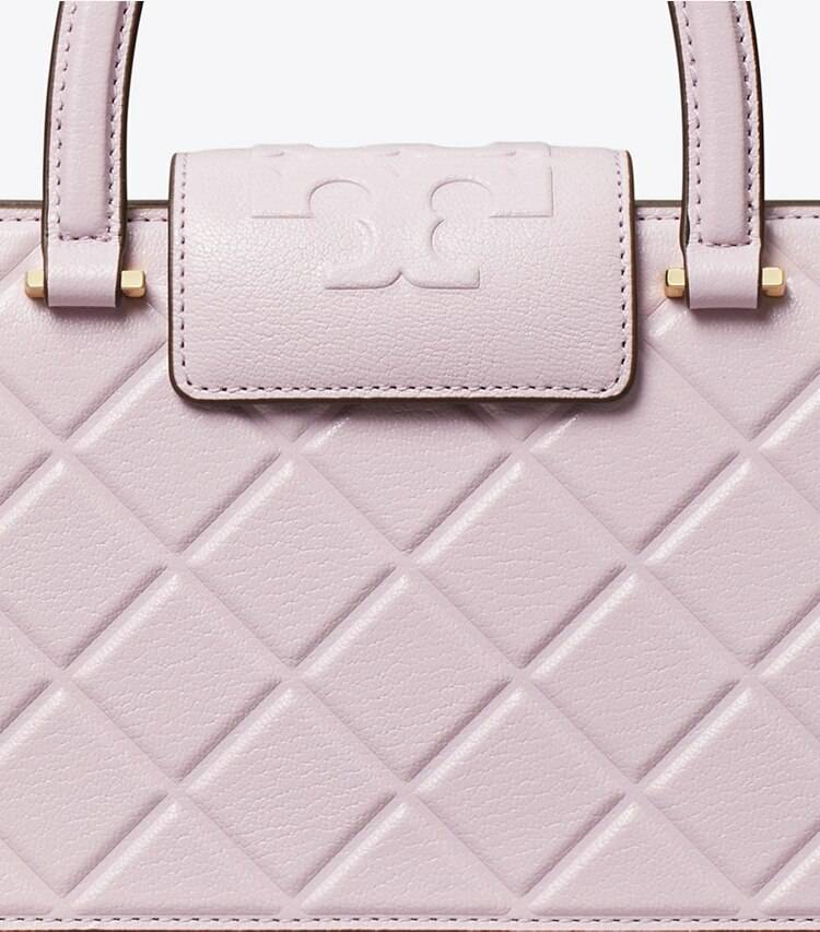 Tory Burch Women Satchels Pale Purple Fleming East-West Tote - Image 5