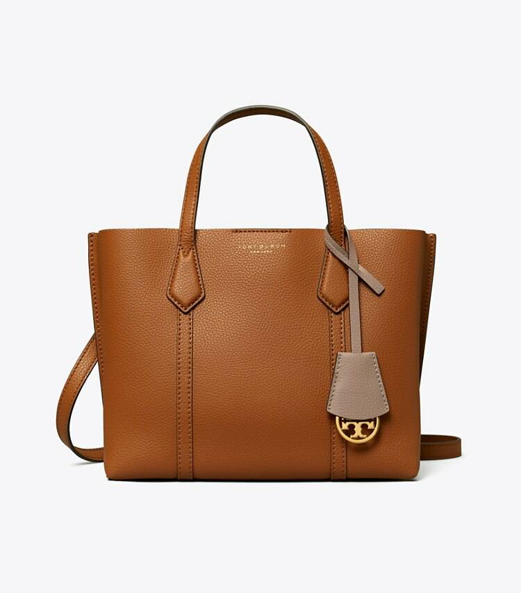 Tory Burch Women Small Perry Triple-Compartment Tote Tote Bags Light Umber - Image 3