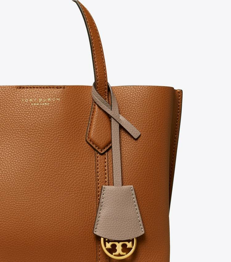 Tory Burch Women Small Perry Triple-Compartment Tote Tote Bags Light Umber - Image 4