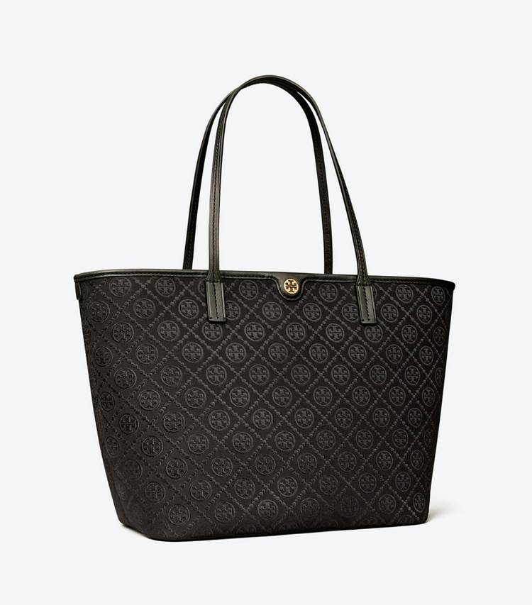 Tory Burch Women T Monogram Zip Tote Tote Bags Black