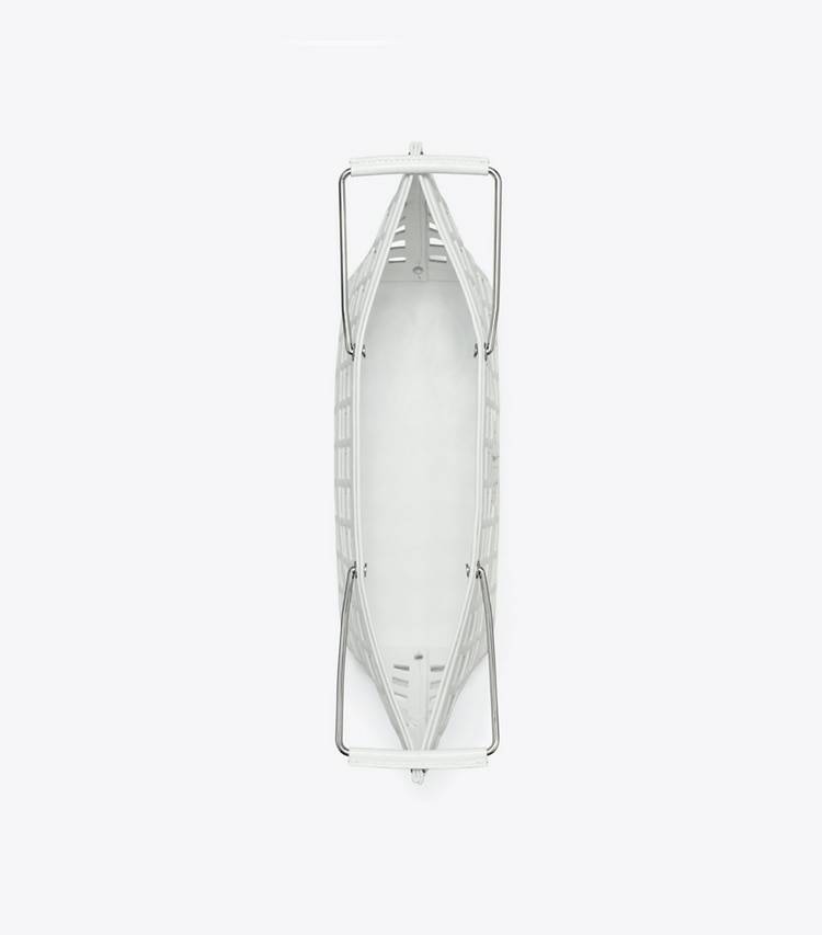 Tory Burch Women Tote Bags Ella Croc-Embossed Market Tote Blanc - Image 5