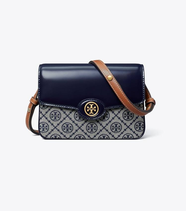 Tory Navy Tory Burch Women Shoulder Bags T Monogram Robinson Convertible Shoulder Bag - Image 3
