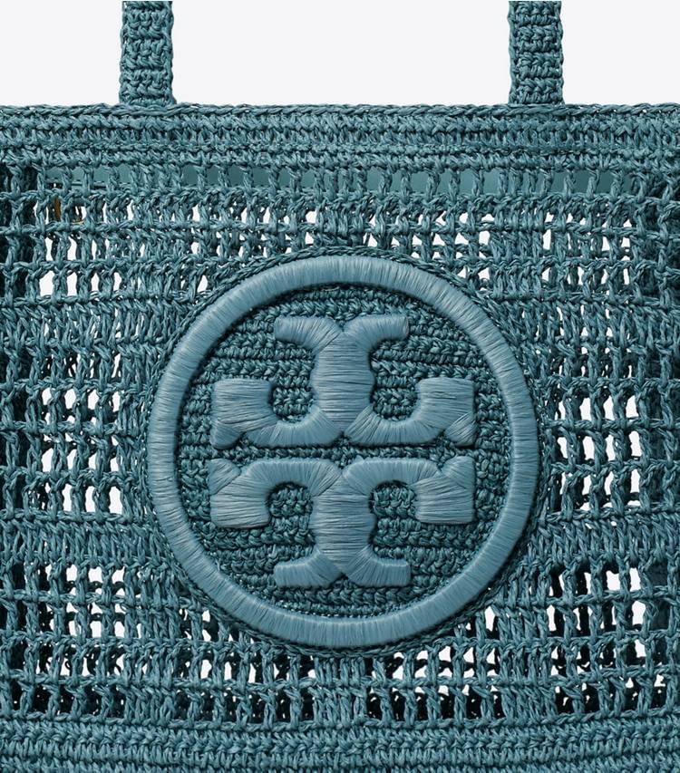 Tote Bags Small Ella Hand-Crocheted Tote Tory Burch Deep Slate Women - Image 5