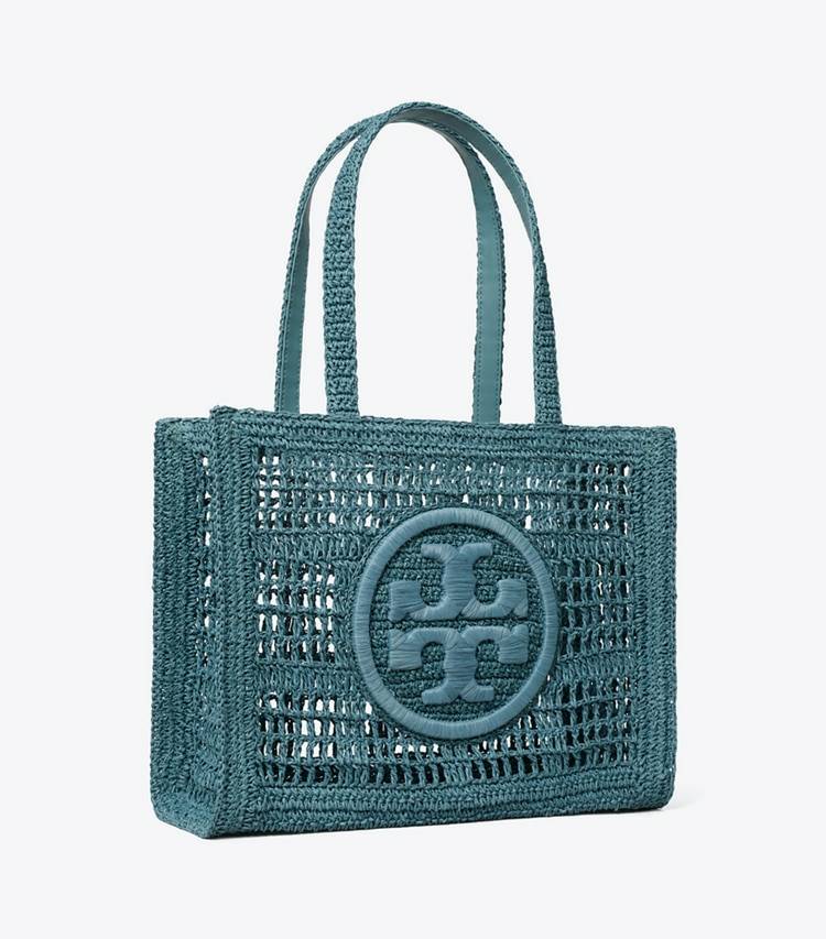 Tote Bags Small Ella Hand-Crocheted Tote Tory Burch Deep Slate Women