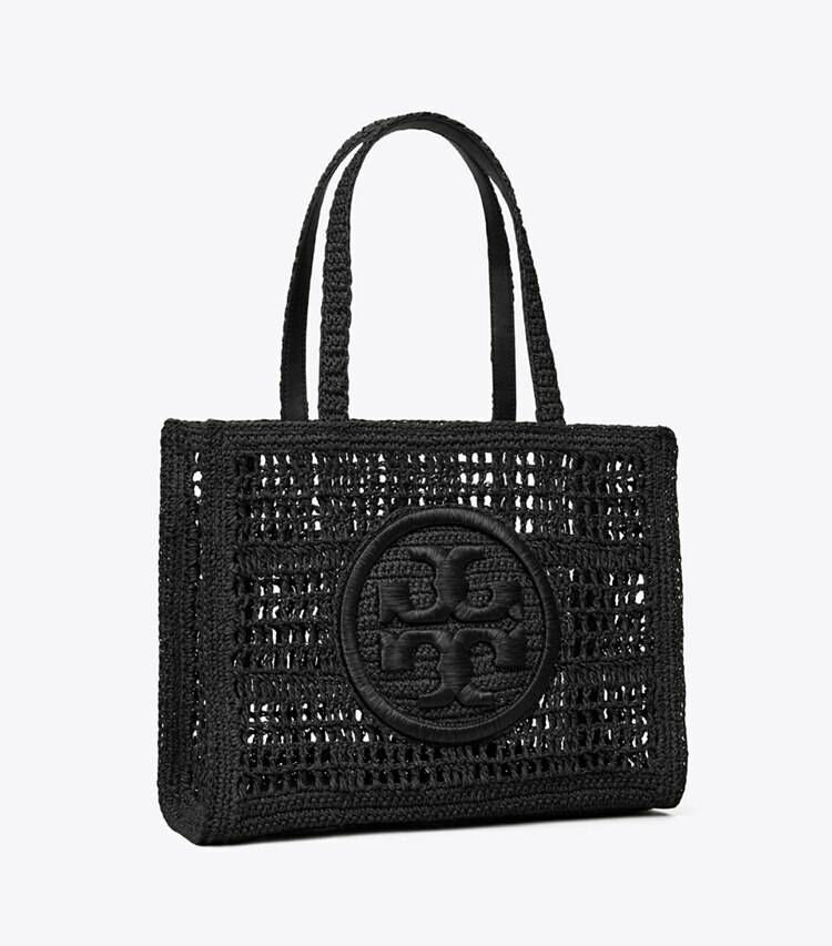 Tote Bags Small Ella Hand-Crocheted Tote Women Black Tory Burch
