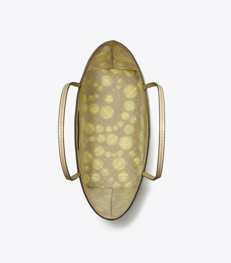 Tote Bags T Monogram Mesh Dot Tote Khaki / Honeydew Tory Burch Women - Image 5