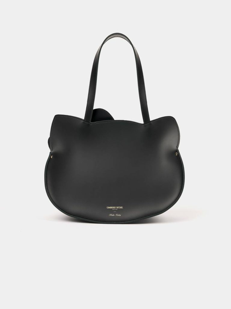 Tote Bags The Hello Kitty Face Tote - Black Women Cambridge Satchel - Image 4