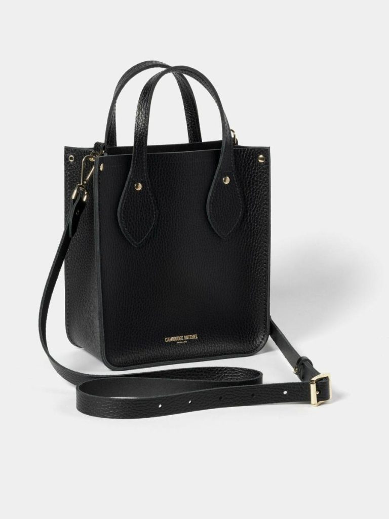 Tote Bags The Mini Tote - Black Celtic Grain Cambridge Satchel Women - Image 2