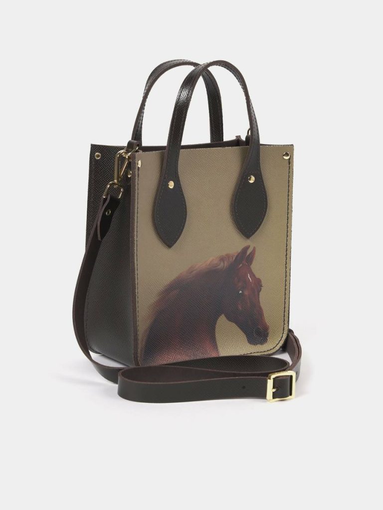 Tote Bags The Mini Tote - Dark Brown Saffiano With Whistlejacket Women Cambridge Satchel - Image 3