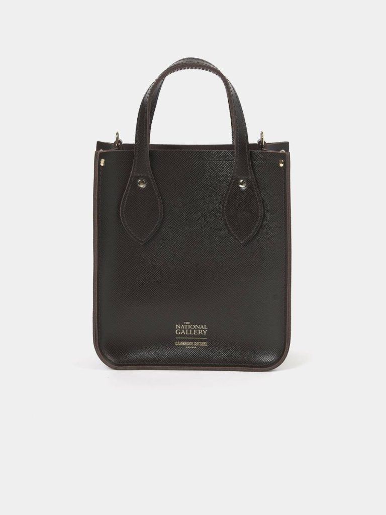 Tote Bags The Mini Tote - Dark Brown Saffiano With Whistlejacket Women Cambridge Satchel - Image 4