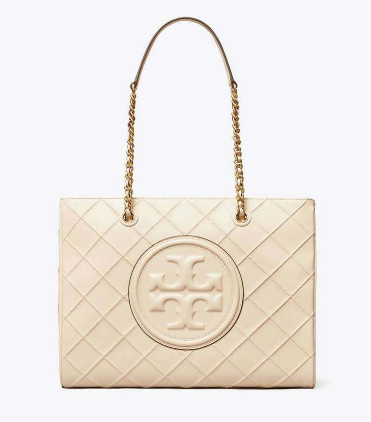 Tote Bags Tory Burch New Cream Fleming Soft Chain Tote Women - Image 3