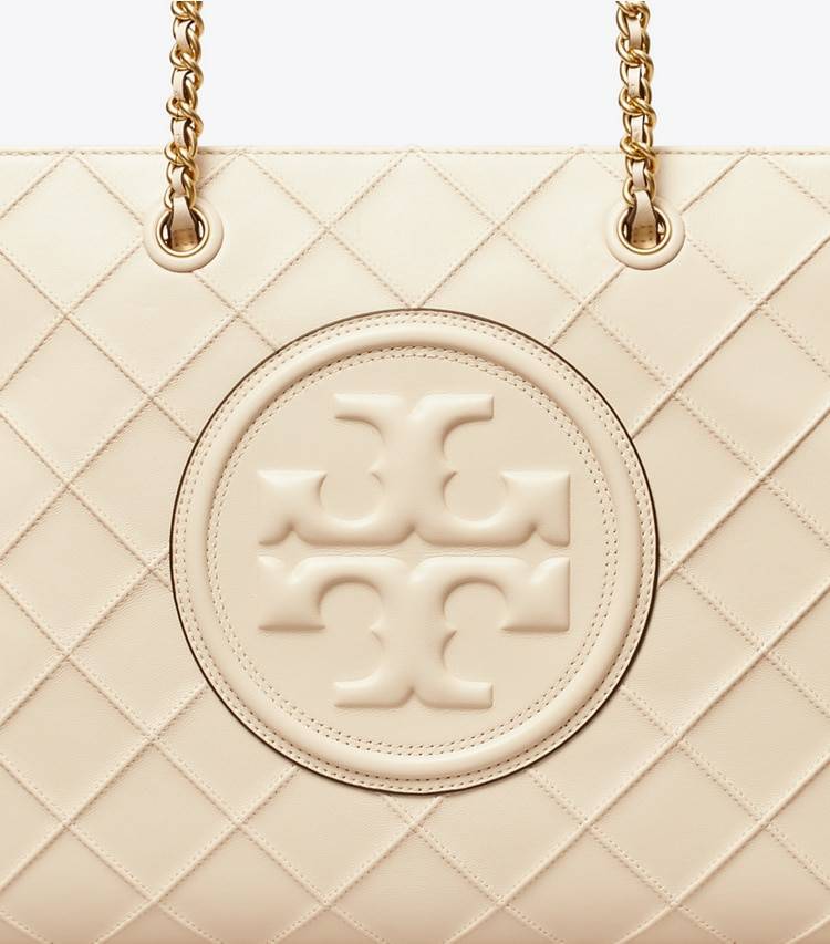 Tote Bags Tory Burch New Cream Fleming Soft Chain Tote Women - Image 4