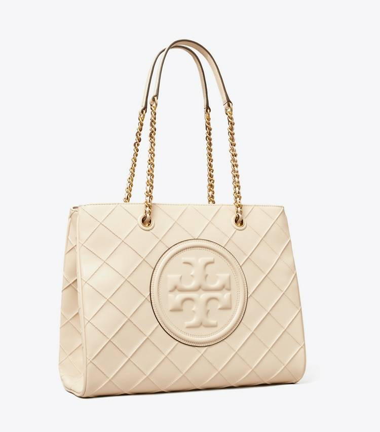Tote Bags Tory Burch New Cream Fleming Soft Chain Tote Women