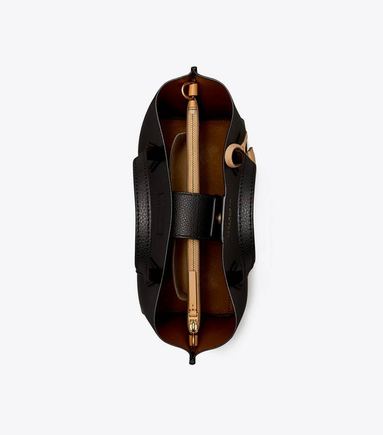 Tote Bags Tory Burch Small Perry Triple-Compartment Tote Black Women - Image 5