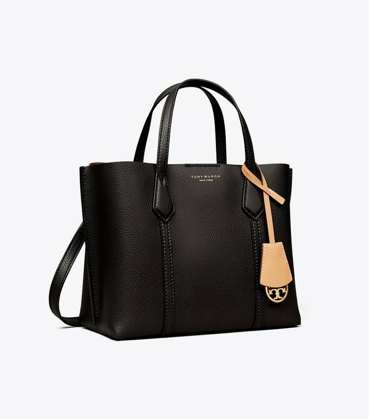 Tote Bags Tory Burch Small Perry Triple-Compartment Tote Black Women