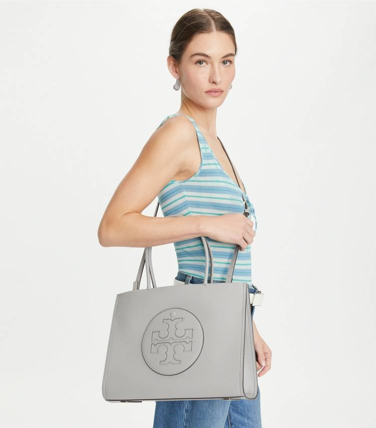 Tote Bags Tory Burch Women Gray Small Ella Bio Tote - Image 3