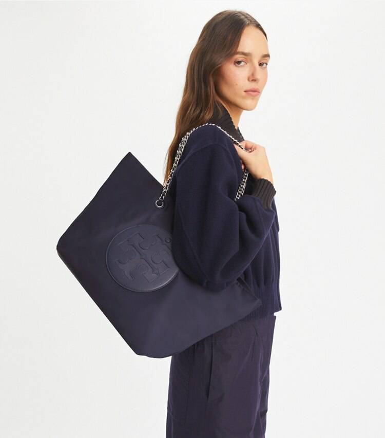 Tote Bags Tory Navy Ella Chain Tote Women Tory Burch - Image 2