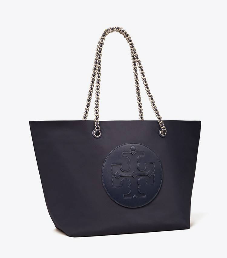 Tote Bags Tory Navy Ella Chain Tote Women Tory Burch