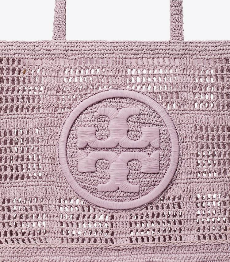 Tote Bags Women Pale Purple Tory Burch Large Ella Hand-Crocheted Tote - Image 4
