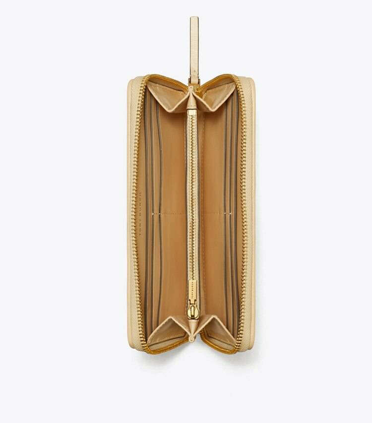 Vanilla Soft Serve Women Wallets Tory Burch Kira Diamond Quilt Zip Continental Wallet - Image 3