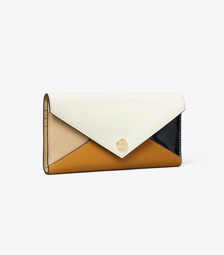 Wallets Women Blanc Multi Leather Envelope Wallet Tory Burch