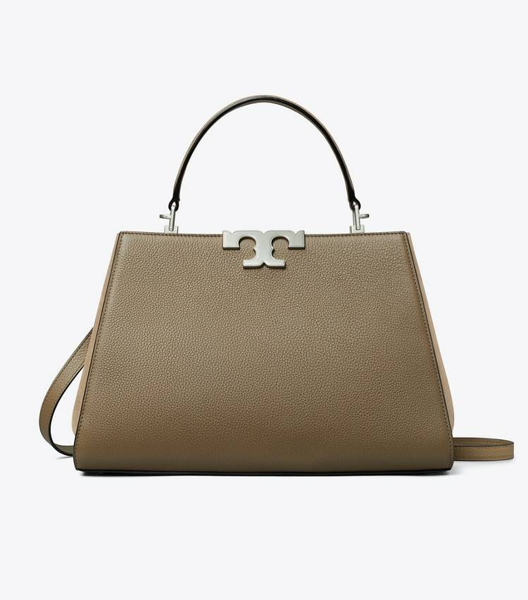 Wild Mushroom Women Tory Burch Eleanor Pebbled Satchel Satchels - Image 3