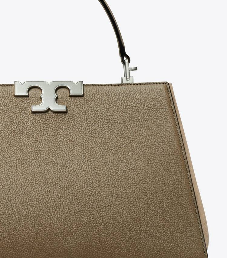 Wild Mushroom Women Tory Burch Eleanor Pebbled Satchel Satchels - Image 4