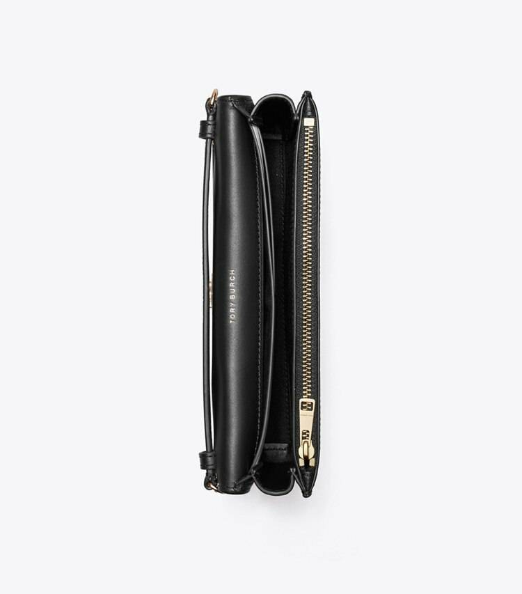 Women Black Robinson Pebbled Chain Wallet Tory Burch Mini Bags - Image 5