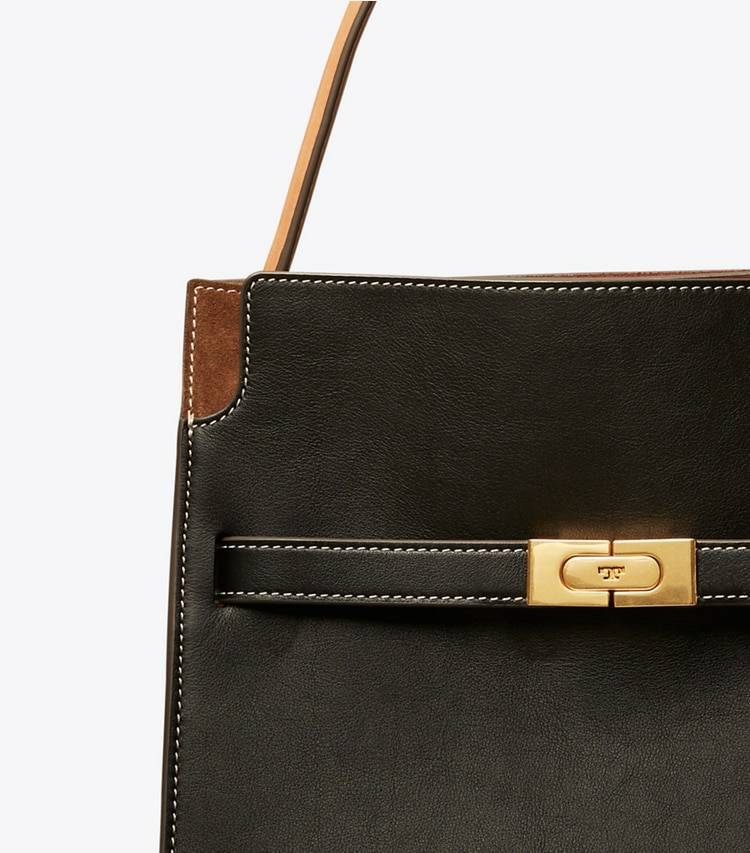 Women Black Tory Burch Satchels Small Lee Radziwill Double Bag - Image 4