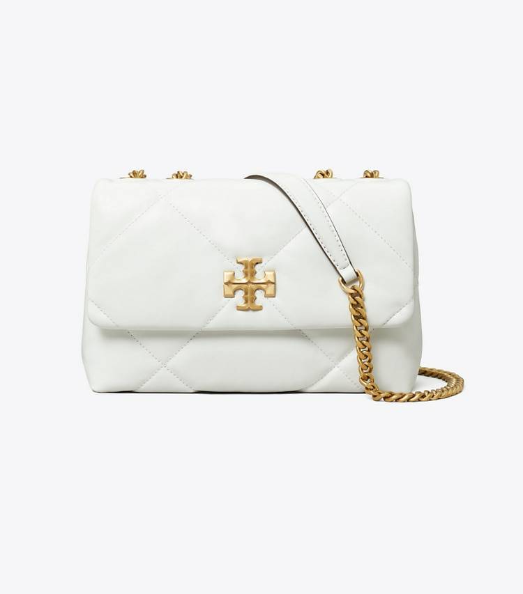Women Blanc Shoulder Bags Tory Burch Small Kira Diamond Quilt Convertible Shoulder Bag - Image 5