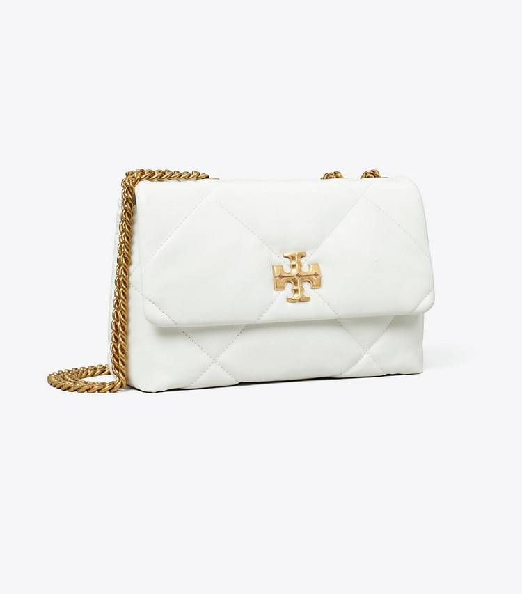 Women Blanc Shoulder Bags Tory Burch Small Kira Diamond Quilt Convertible Shoulder Bag