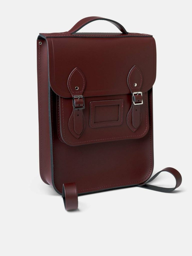 Women Cambridge Satchel Backpacks The Portrait Backpack -Oxblood - Image 2
