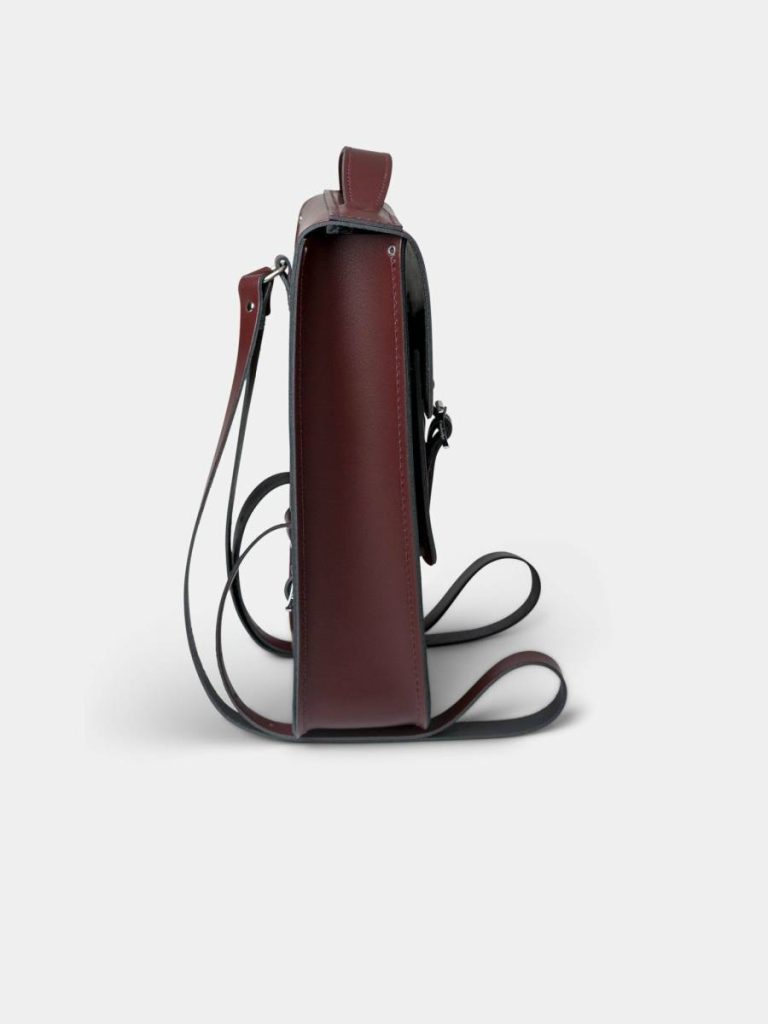 Women Cambridge Satchel Backpacks The Portrait Backpack -Oxblood - Image 3