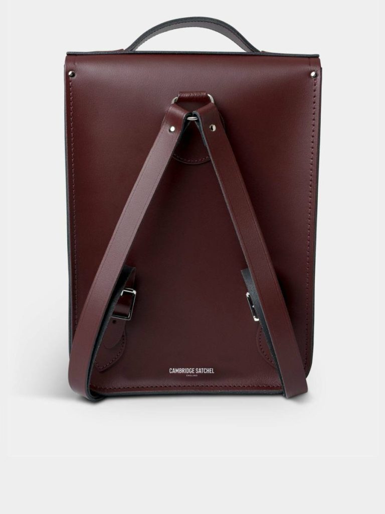 Women Cambridge Satchel Backpacks The Portrait Backpack -Oxblood - Image 4