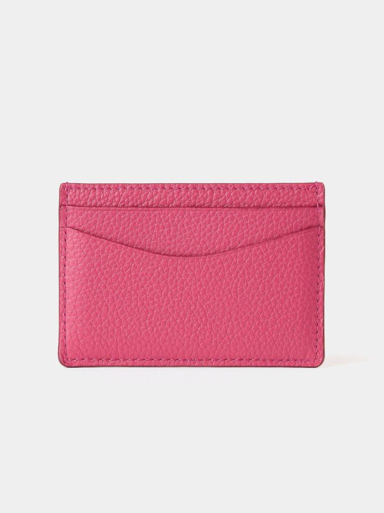 Women Cambridge Satchel Crossbody The Card Case - Fuchsia Pink Madras Grain - Image 2