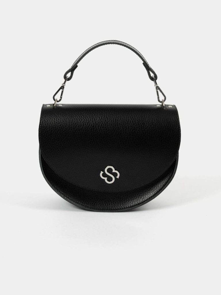 Women Cambridge Satchel Handbags The Kate - Black Celtic Grain