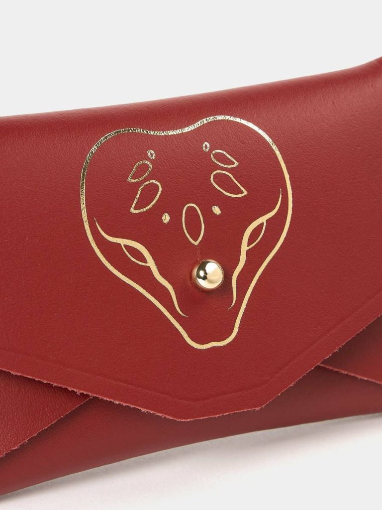 Women Cambridge Satchel The Mini Purse - Year Of The Snake Red Crossbody - Image 3