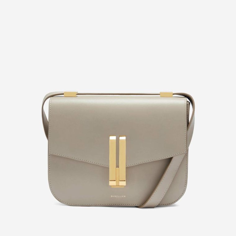 Women Crossbody Bags Demellier The Vancouver Taupe Smooth