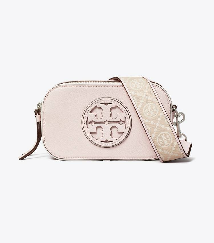 Women Crossbody Bags Pale Pink Miller Patent Border Mini Crossbody Bag Tory Burch - Image 3